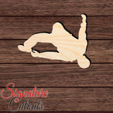 Sky Diver 002 Shape Cutout in Wood