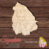 Sleeping Beauty 001 Shape Cutout - Paint by Line - Signature Cutouts