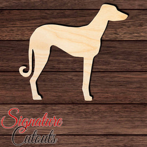 Sloughi Shape Cutout in Wood, Acrylic or Acrylic Mirror - Signature Cutouts