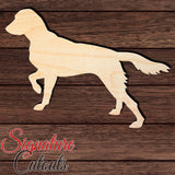 Small Munsterlander Pointer Shape Cutout in Wood
