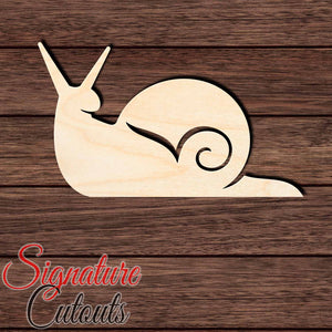 Snail 004 Shape Cutout in Wood, Acrylic or Acrylic Mirror - Signature Cutouts