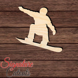 Snowboarder 001 Shape Cutout in Wood, Acrylic or Acrylic Mirror - Signature Cutouts