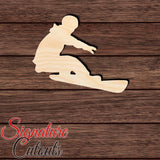 Snowboarder 002 Shape Cutout in Wood, Acrylic or Acrylic Mirror - Signature Cutouts