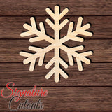 Snowflake 001 Shape Cutout in Wood