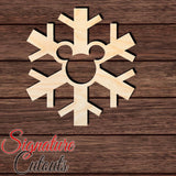 Snowflake 006 Shape Cutout in Wood