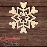 Snowflake 009 Shape Cutout in Wood