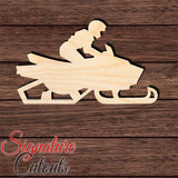 Snowmobile 003 Shape Cutout in Wood, Acrylic or Acrylic Mirror - Signature Cutouts