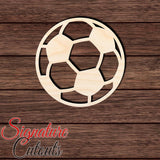 Soccer Ball 001 Shape Cutout in Wood, Acrylic or Acrylic Mirror - Signature Cutouts