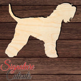 Soft Coated Wheaten Terrier Shape Cutout in Wood, Acrylic or Acrylic Mirror - Signature Cutouts