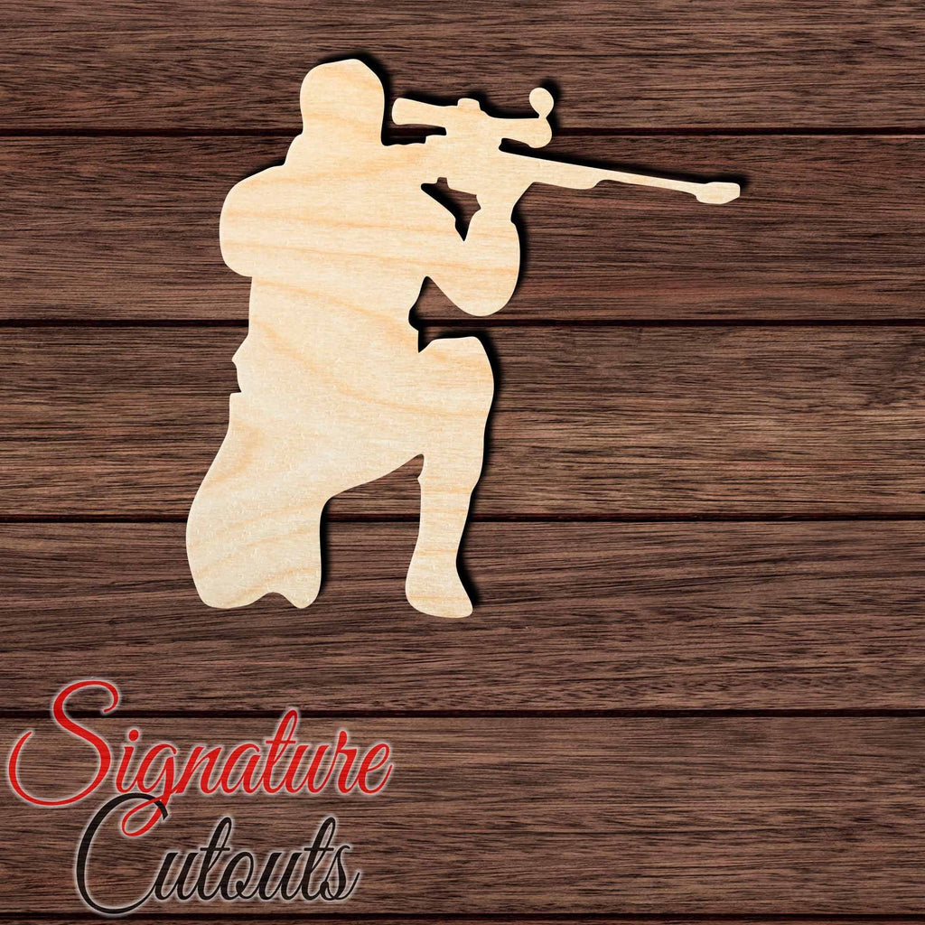 Soldier 002 Shape Cutout in Wood, Acrylic or Acrylic Mirror - Signature Cutouts