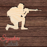 Soldier 003 Shape Cutout in Wood, Acrylic or Acrylic Mirror - Signature Cutouts