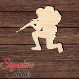 Soldier 004 Shape Cutout in Wood, Acrylic or Acrylic Mirror - Signature Cutouts