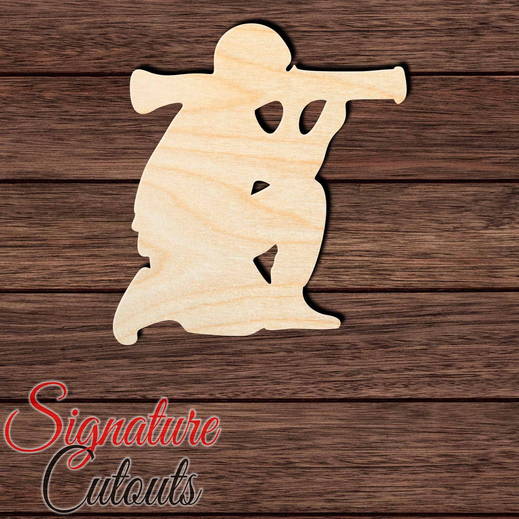 Soldier 007 Shape Cutout in Wood, Acrylic or Acrylic Mirror - Signature Cutouts