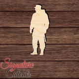 Soldier 009 Shape Cutout in Wood, Acrylic or Acrylic Mirror - Signature Cutouts