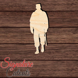 Soldier 010 Shape Cutout in Wood, Acrylic or Acrylic Mirror - Signature Cutouts
