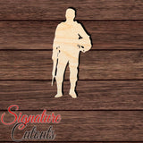 Soldier 014 Shape Cutout in Wood