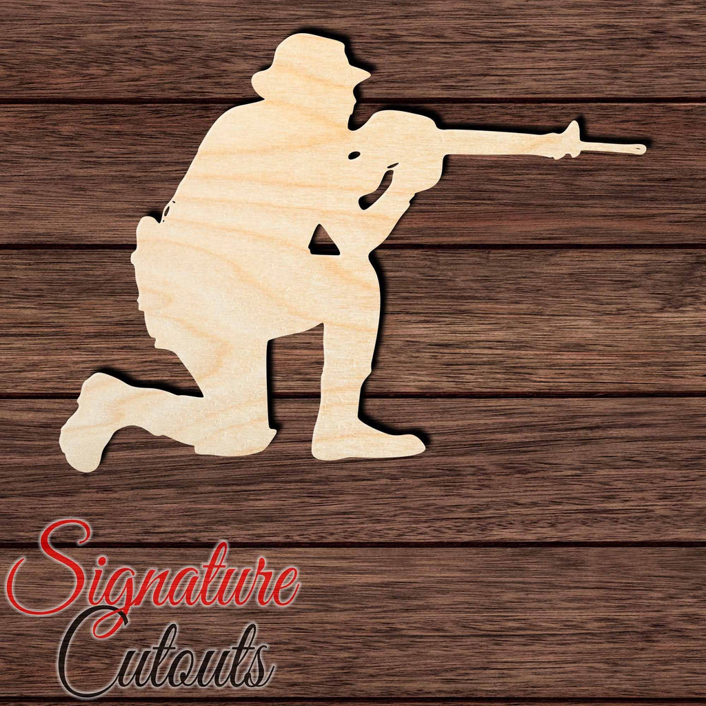 Soldier 016 Shape Cutout in Wood, Acrylic or Acrylic Mirror - Signature Cutouts