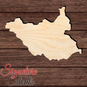 South Sudan Shape Cutout