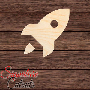 Space Rocket 002 Shape Cutout in Wood, Acrylic or Acrylic Mirror - Signature Cutouts