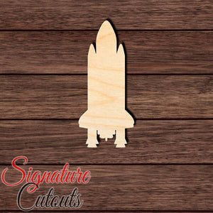 Space Shuttle 001 Shape Cutout in Wood, Acrylic or Acrylic Mirror - Signature Cutouts