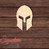 Spartan Helmet 001 Shape Cutout in Wood, Acrylic or Acrylic Mirror - Signature Cutouts