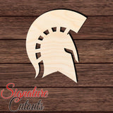 Spartan Helmet 003 Shape Cutout in Wood, Acrylic or Acrylic Mirror - Signature Cutouts