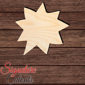 Speech Bubble 004 Shape Cutout in Wood, Acrylic or Acrylic Mirror - Signature Cutouts