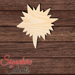 Speech Bubble 009 Shape Cutout in Wood, Acrylic or Acrylic Mirror - Signature Cutouts