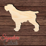 Spinone Italiano Terrier Shape Cutout in Wood