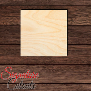 Square Shape Cutout in Wood, Acrylic or Acrylic Mirror - Signature Cutouts