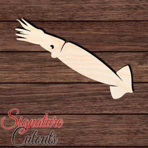 Squid 004 Shape Cutout in Wood, Acrylic or Acrylic Mirror - Signature Cutouts