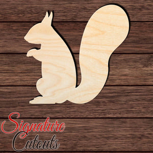 Squirrel 001 Shape Cutout in Wood, Acrylic or Acrylic Mirror - Signature Cutouts