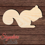 Squirrel 006 Shape Cutout in Wood, Acrylic or Acrylic Mirror - Signature Cutouts