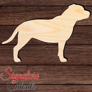 Staffordshire Bull Shape Cutout in Wood, Acrylic or Acrylic Mirror - Signature Cutouts