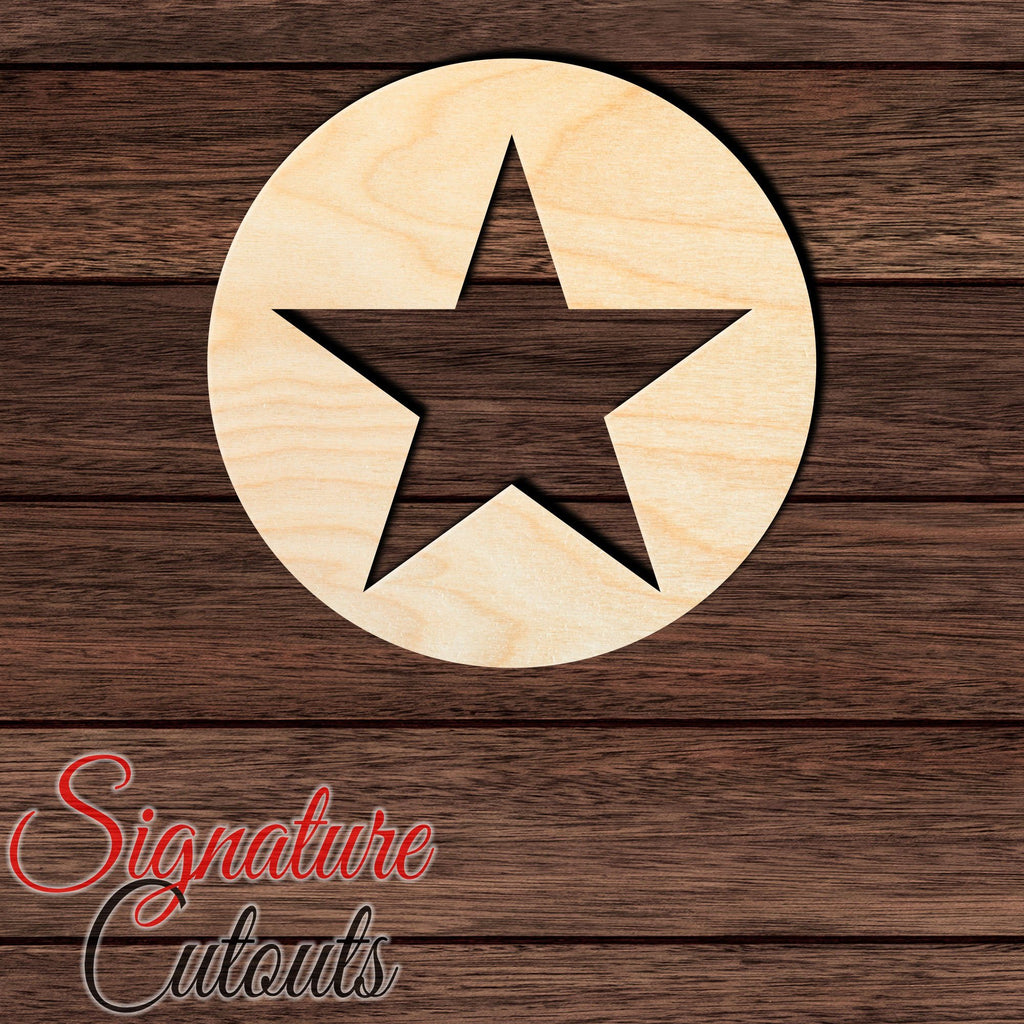 Star 003 Shape Cutout in Wood, Acrylic or Acrylic Mirror - Signature Cutouts