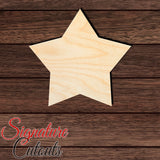 Star 004 Shape Cutout in Wood