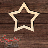 Star 006 Shape Cutout in Wood, Acrylic or Acrylic Mirror - Signature Cutouts