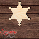 Star 008 Shape Cutout in Wood, Acrylic or Acrylic Mirror - Signature Cutouts
