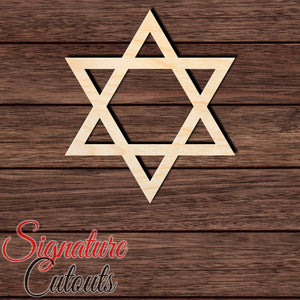 Star 009 Shape Cutout in Wood, Acrylic or Acrylic Mirror - Signature Cutouts