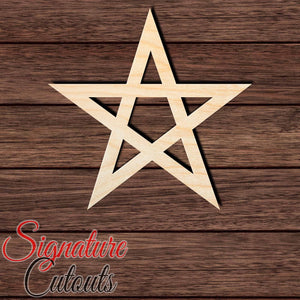Star 010 Shape Cutout in Wood, Acrylic or Acrylic Mirror - Signature Cutouts