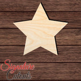 Star 012 Shape Cutout in Wood