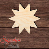Star 014 Shape Cutout in Wood