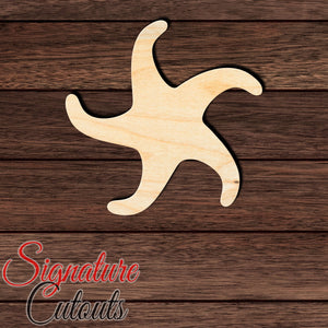 Starfish 002 Shape Cutout in Wood, Acrylic or Acrylic Mirror - Signature Cutouts