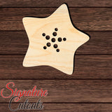 Starfish 003 Shape Cutout in Wood