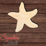 Starfish 004 Shape Cutout in Wood, Acrylic or Acrylic Mirror - Signature Cutouts