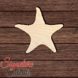 Starfish 005 Shape Cutout in Wood, Acrylic or Acrylic Mirror - Signature Cutouts