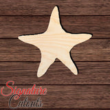 Starfish 009 Shape Cutout in Wood, Acrylic or Acrylic Mirror - Signature Cutouts