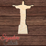 Statue of Jesus (Rio de Janeiro, Brazil) Shape Cutout in Wood, Acrylic or Acrylic Mirror - Signature Cutouts