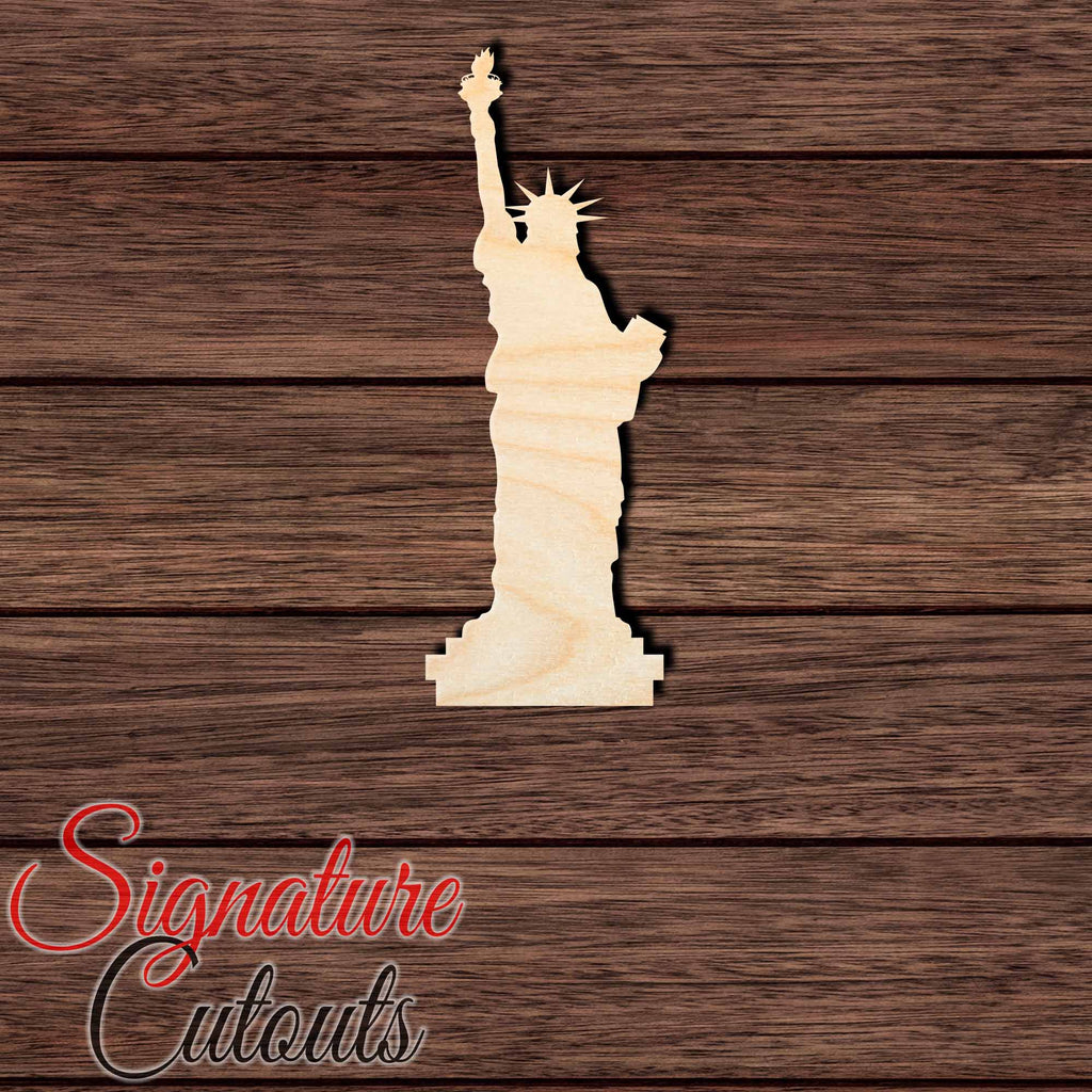 Statue of Liberty Shape Cutout in Wood, Acrylic or Acrylic Mirror - Signature Cutouts