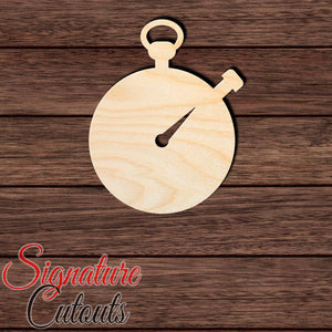 Stopwatch 001 Shape Cutout in Wood, Acrylic or Acrylic Mirror - Signature Cutouts